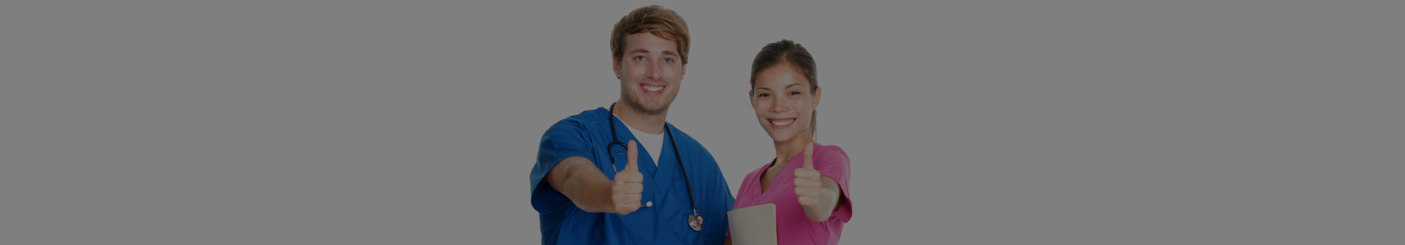 two medical staff smiling